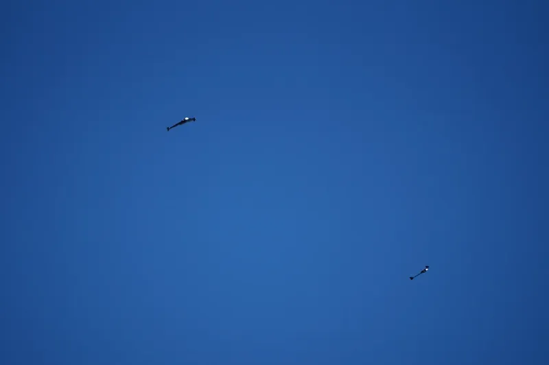 Collecting data from our air-to-air network for the relative localization