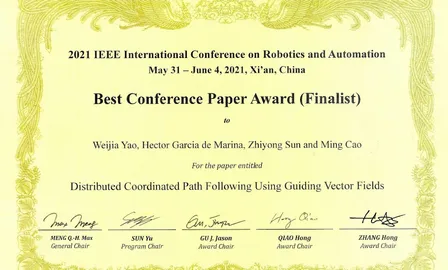 Best conference paper award finalist