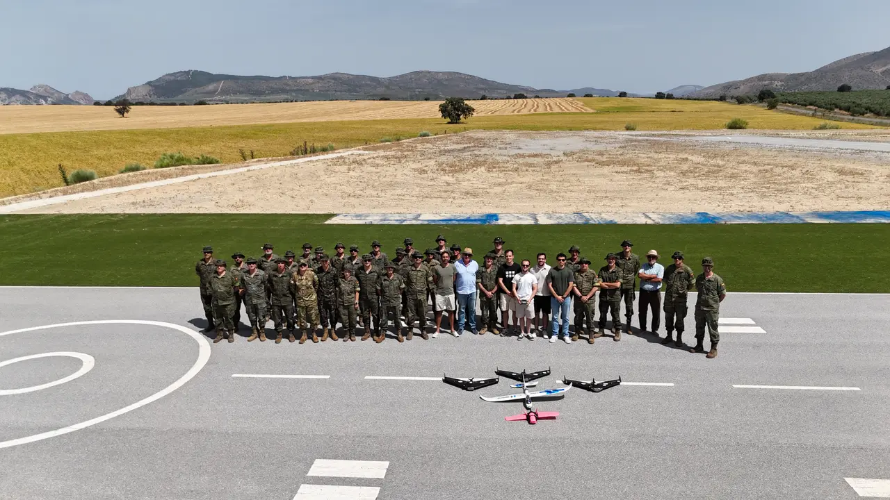 Today, we demonstrated our drone technology to a delegation from the Spanish Army, including two generals
