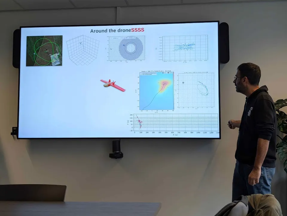 Jesús and Héctor were giving a talk in TU-Delft about our latest developments in multi-agent and drone systems